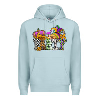 Blue Mist mardi gras  party olivia Premium Hoodie - OliviaCreatesArt