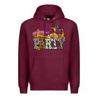 Burgundy mardi gras  party olivia Premium Hoodie - OliviaCreatesArt