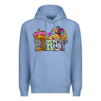 Colony Blue mardi gras  party olivia Premium Hoodie - OliviaCreatesArt