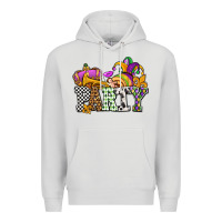 Dove Grey mardi gras  party olivia Premium Hoodie - OliviaCreatesArt