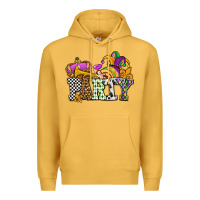 Mustard mardi gras  party olivia Premium Hoodie - OliviaCreatesArt