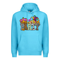 Ocean Blue mardi gras  party olivia Premium Hoodie - OliviaCreatesArt