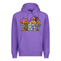 Purple mardi gras  party olivia Premium Hoodie - OliviaCreatesArt