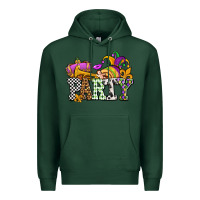 Sports Green mardi gras  party olivia Premium Hoodie - OliviaCreatesArt
