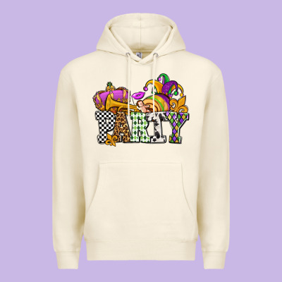 Mardi Gras  Party Olivia Premium Hoodie Designed By Oliviacreatesart