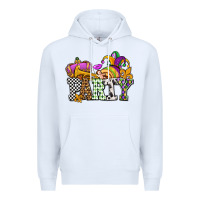 White mardi gras  party olivia Premium Hoodie - OliviaCreatesArt