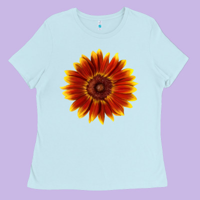 Little Becka Sunflower Ladies Tee Designed By Lillyallendesigns