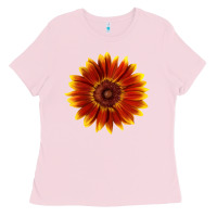 Bubblegum Pink little becka sunflower Ladies Tee - LillyAllenDesigns