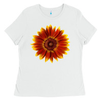 White little becka sunflower Ladies Tee - LillyAllenDesigns