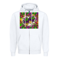White Mardi Gras masks tumbler Zipper Hoodie - HowdyJamesFarm