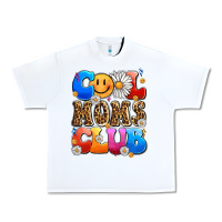 White cool moms club Urban Heavy Tee - LillyAllenDesigns