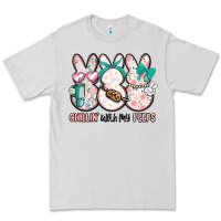 Dove Grey easter chilling with my peeps bunny Premium Tee - MaliasSmallBusiness