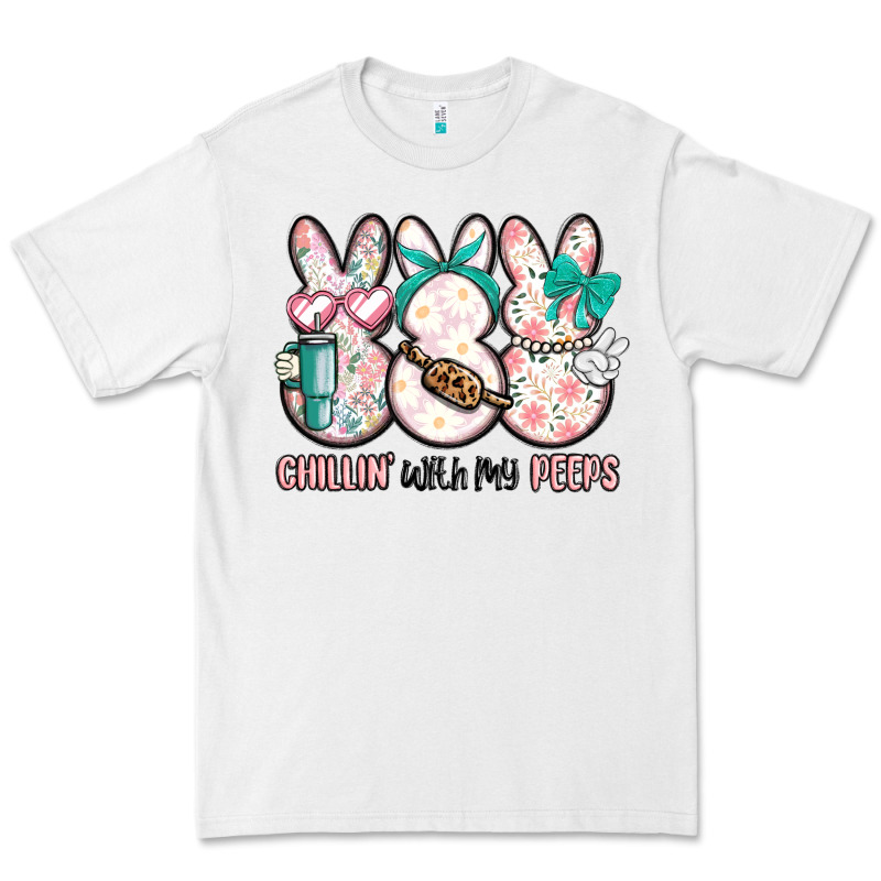 Easter Chilling With My Peeps Bunny Premium Tee by MaliasSmallBusiness | Teevron