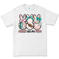 White easter chilling with my peeps bunny Premium Tee - MaliasSmallBusiness