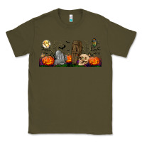 Army Green headstone and coffin lebbey glass Classic Tee - BundleAndBundleShop