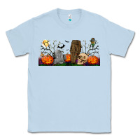 Dusty Blue headstone and coffin lebbey glass Classic Tee - BundleAndBundleShop