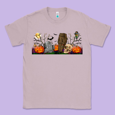 Headstone And Coffin Lebbey Glass Classic Tee Designed By Bundleandbundleshop