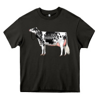 Asphalt Holstein Dairy Cow Heavy Core Tee - LillyAllenDesigns