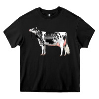 Black Holstein Dairy Cow Heavy Core Tee - LillyAllenDesigns