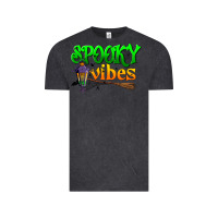 Vintage Black spooky vibes Vintage Tee - BundleAndBundleShop