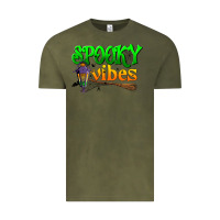 Vintage Olive spooky vibes Vintage Tee - BundleAndBundleShop