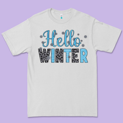 Hello Winter Premium Tee Designed By Jahusdesignshop
