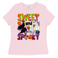 Bubblegum Pink Sweet and spooky Ladies Tee - NancyCooperArtShop