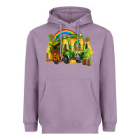 Lavender lucky gnomes truck St. Patrick's Day Heavyweight Hoodie - FaDigitalArtStudio