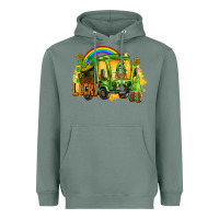 Sage lucky gnomes truck St. Patrick's Day Heavyweight Hoodie - FaDigitalArtStudio