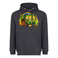 Smoke lucky gnomes truck St. Patrick's Day Heavyweight Hoodie - FaDigitalArtStudio