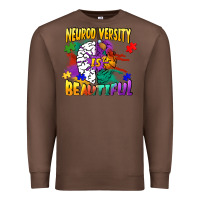Chestnut Neurodiversity Is Beautiful Premium Sweatshirt - FaDigitalArtStudio