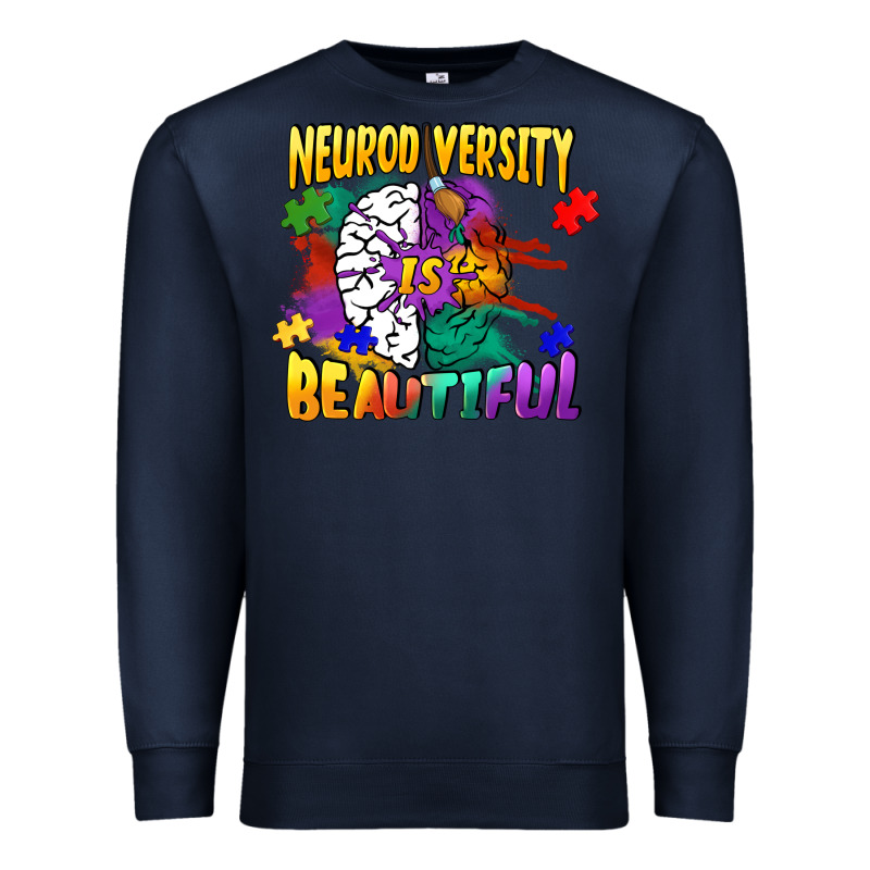 Neurodiversity Is Beautiful Premium Sweatshirt by FaDigitalArtStudio | Teevron