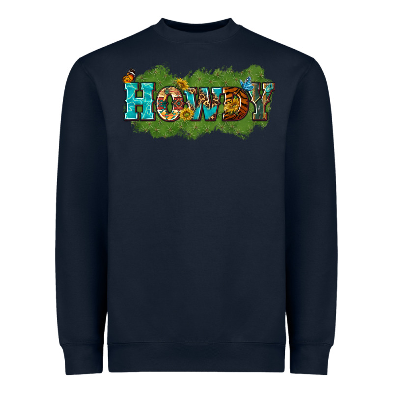 Western Howdy Heavyweight Sweatshirt by texasbilliewilder | Teevron