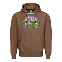 Chestnut Happy Easter Day Zipper Hoodie - CowGirlArtShop