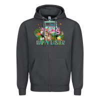 Smoke Happy Easter Day Zipper Hoodie - CowGirlArtShop