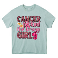 Arona cancer picked the wrong girl Heavy Core Tee - NancyCooperArtShop