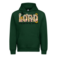 Forest Green the lord is my light and my salvation Urban Hoodie - CowhideDigitalArt