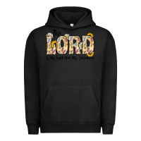 Pigment Black the lord is my light and my salvation Urban Hoodie - CowhideDigitalArt
