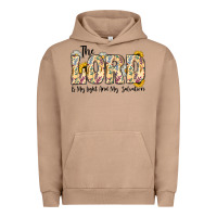 Pigment Burro the lord is my light and my salvation Urban Hoodie - CowhideDigitalArt
