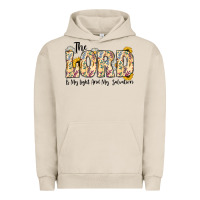 Pigment French Oak the lord is my light and my salvation Urban Hoodie - CowhideDigitalArt