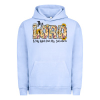 Pigment Grape Ice the lord is my light and my salvation Urban Hoodie - CowhideDigitalArt