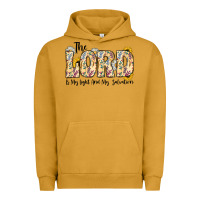 Pigment Peanut Butter the lord is my light and my salvation Urban Hoodie - CowhideDigitalArt
