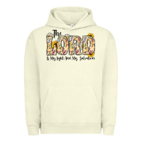 Pigment Pistachio the lord is my light and my salvation Urban Hoodie - CowhideDigitalArt