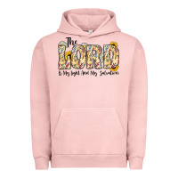Pigment Salmon the lord is my light and my salvation Urban Hoodie - CowhideDigitalArt