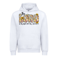 White the lord is my light and my salvation Urban Hoodie - CowhideDigitalArt