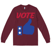 Burgundy Vote Long Sleeve Tee - Bettercallsaul
