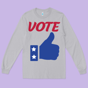 Vote Long Sleeve Tee Designed By Bettercallsaul