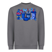 Storm Colon Cancer coffee cups blue ribbon Heavyweight Sweatshirt - NancyCooperArtShop