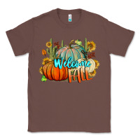 Chestnut Welcome Fall Pumpkins Classic Tee - BundleAndBundleShop
