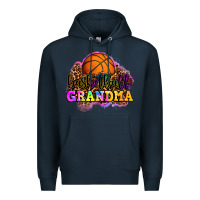 Navy basketball grandma Premium Hoodie - OliviaCreatesArt